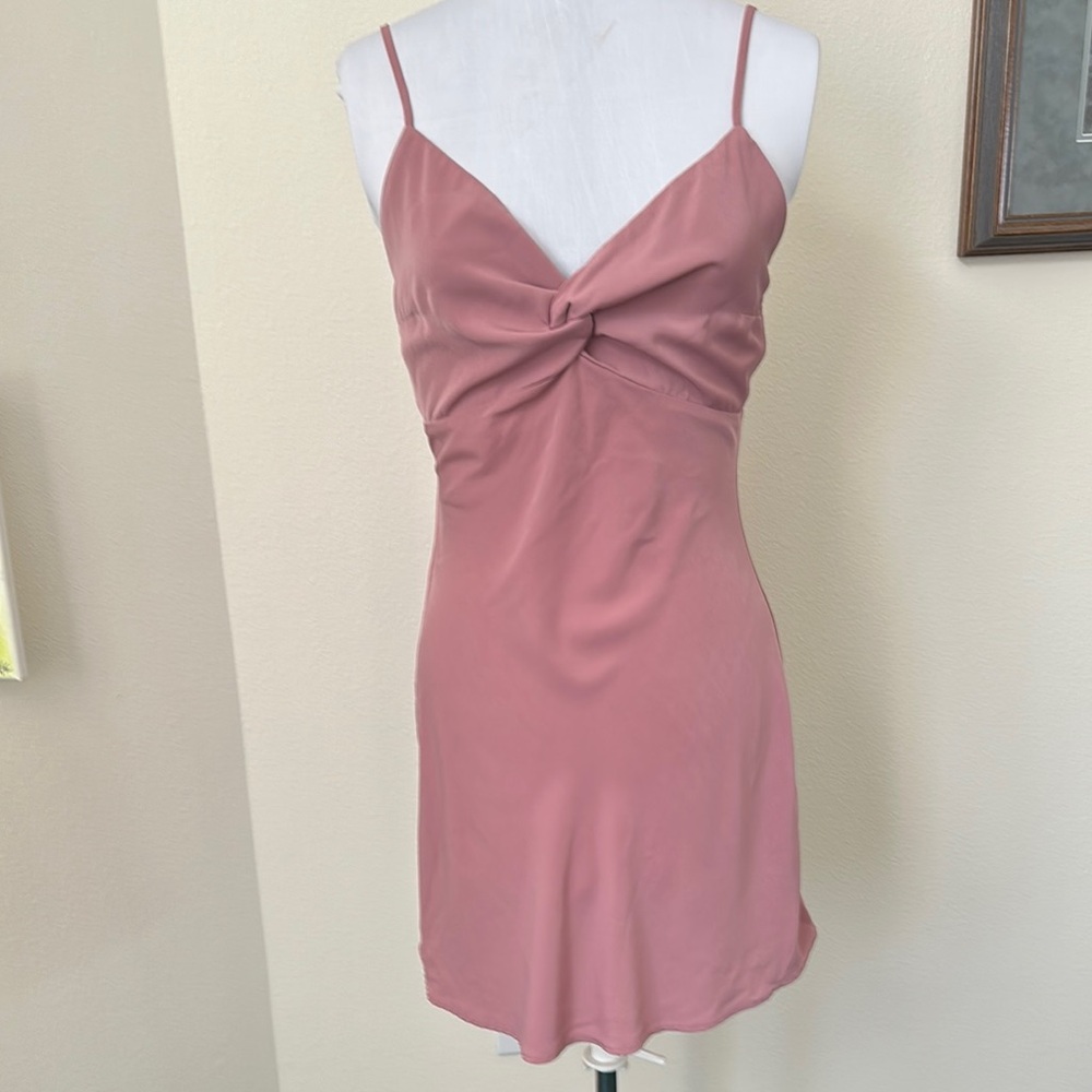 Elegant Pink Slip Dress Abercrombie and Fitch.